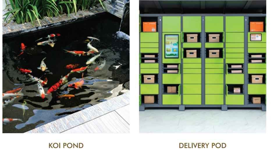 Esbee-Mizura-Residences-Amenities-Koi-Pond-&-Delivery-Pod